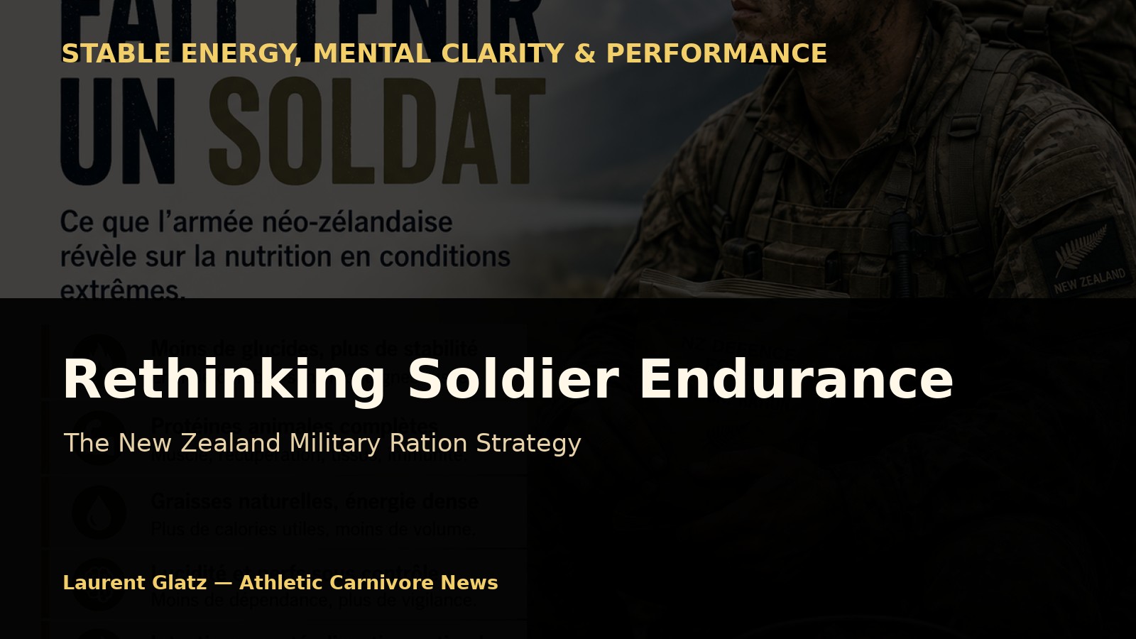 How the New Zealand Military Ration Rethinks Soldier Endurance