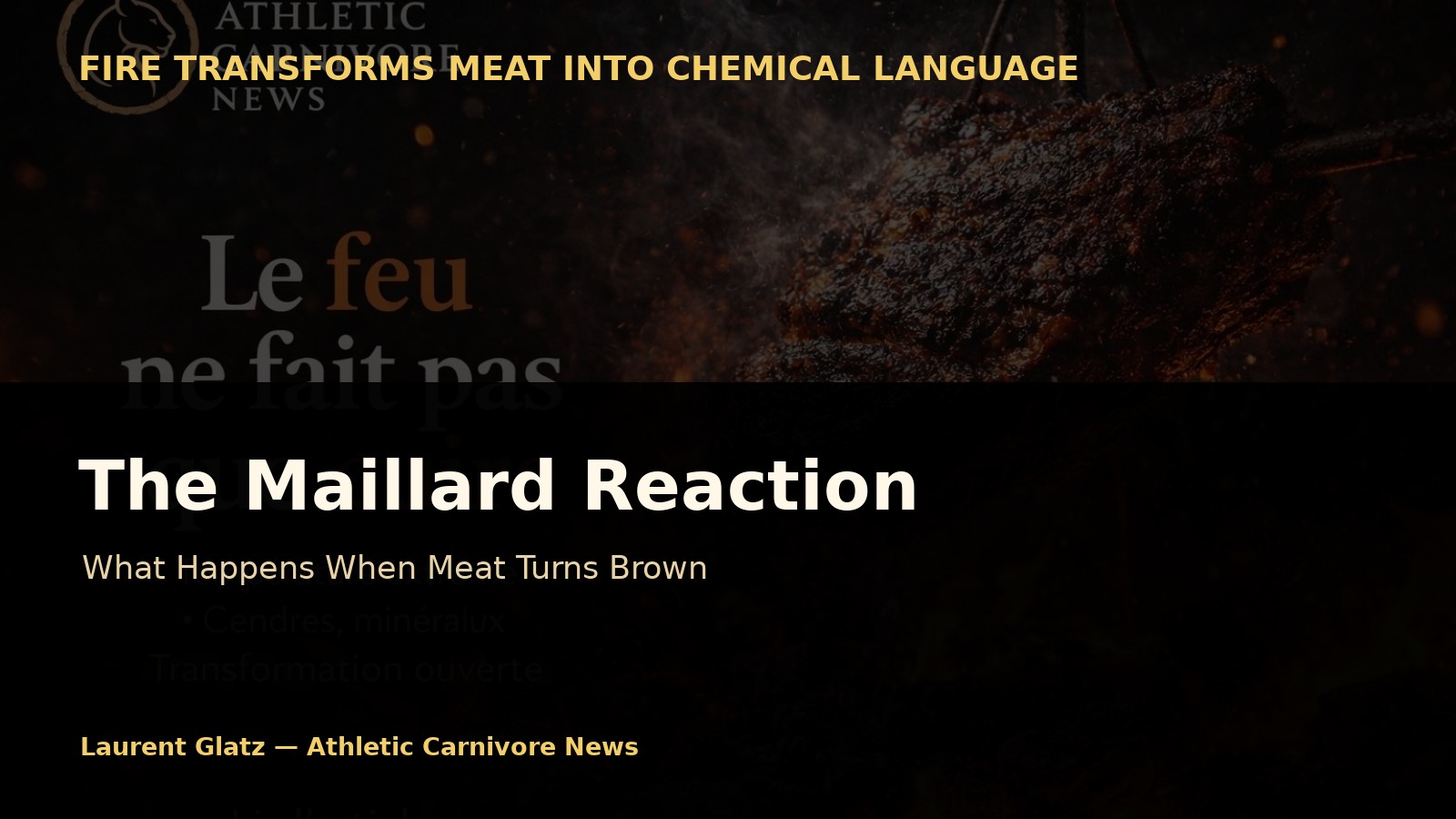 The Maillard Reaction: What Happens When Meat Turns Brown