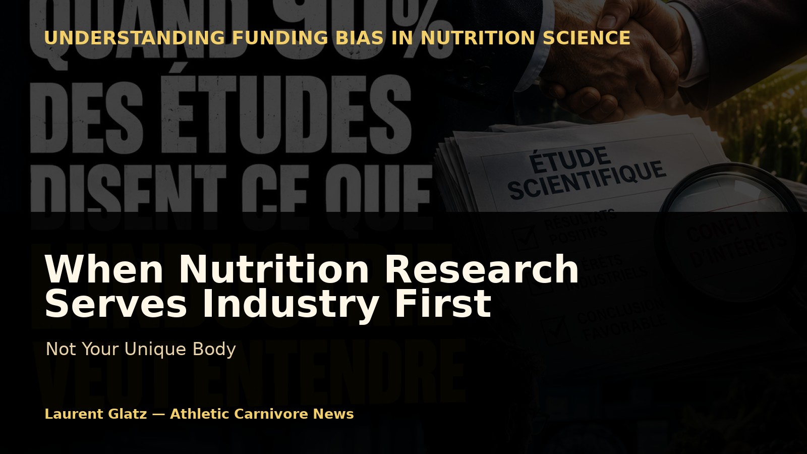 When Nutrition Research Serves Industry First, Not Your Body