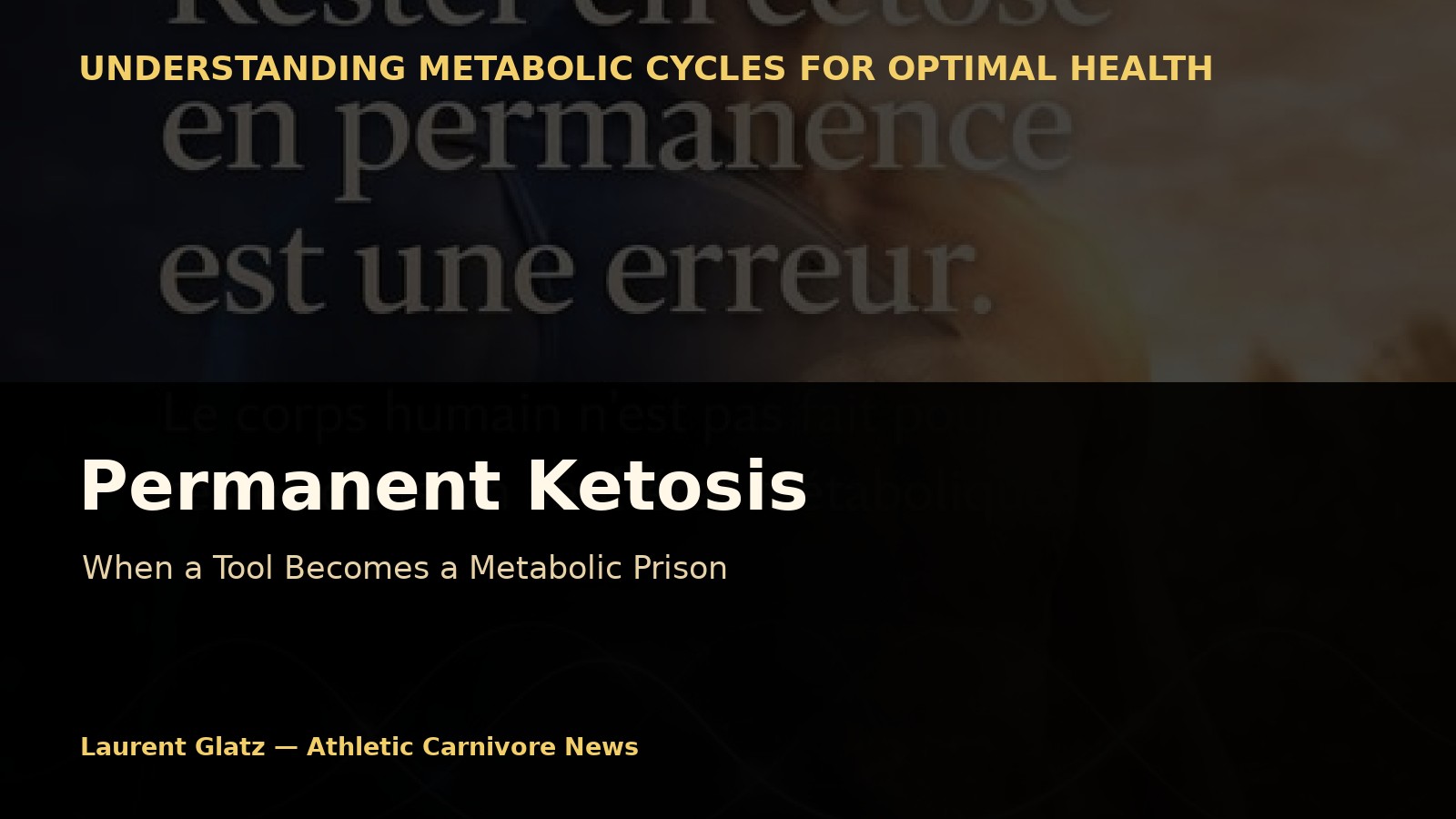 Permanent Ketosis: When a Tool Becomes a Metabolic Prison