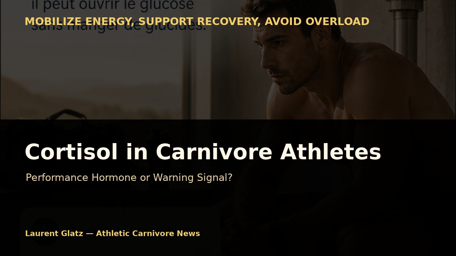 Cortisol in the Carnivore Athlete: Performance Hormone or Warning Signal?