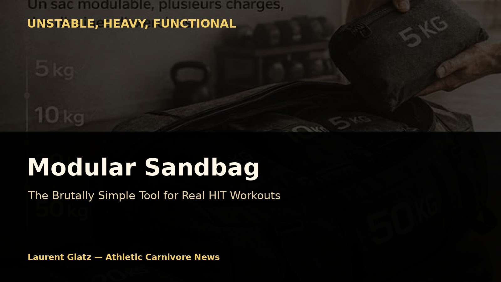 Modular Sandbag: The Brutally Simple Tool for a Real HIT Workout at Home