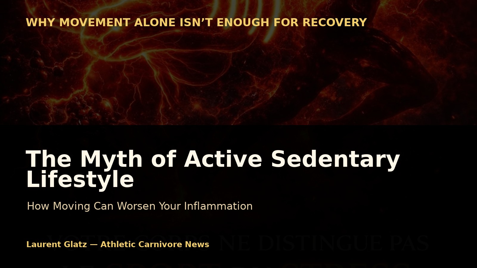 The Myth of Active Sedentary Lifestyle: How Moving Can Worsen Your Inflammation