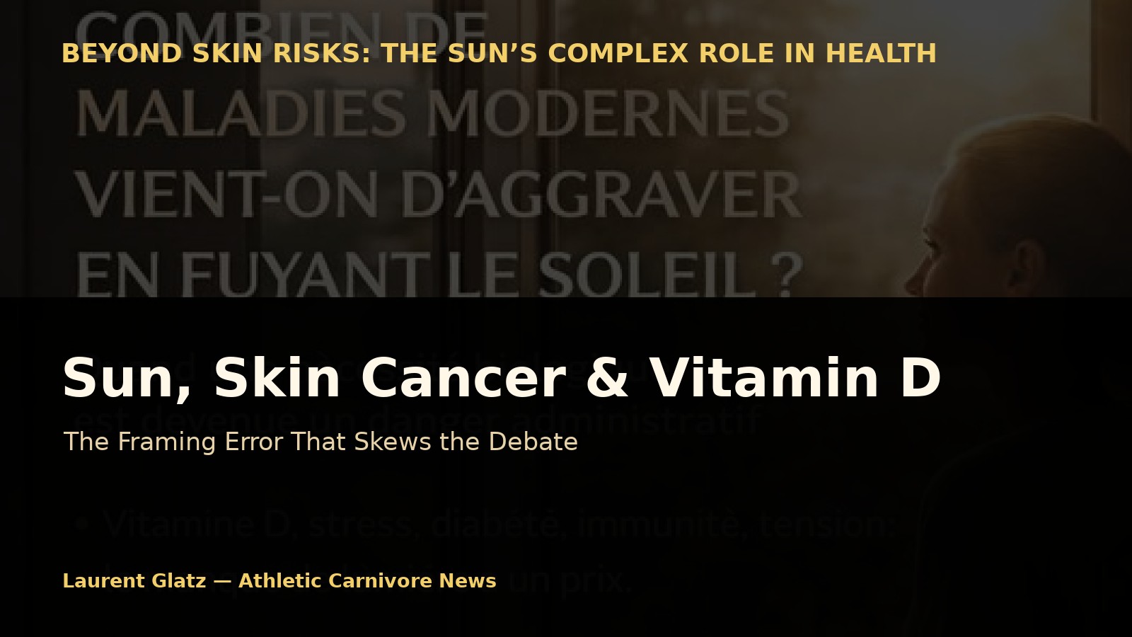 Sun, Skin Cancer, Vitamin D: The Framing Error That Skews the Entire Debate