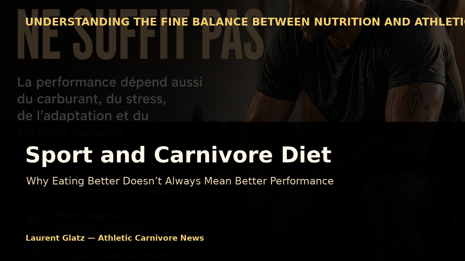 Sport and Carnivore Diet: Why Eating Better Doesn’t Always Boost Performance