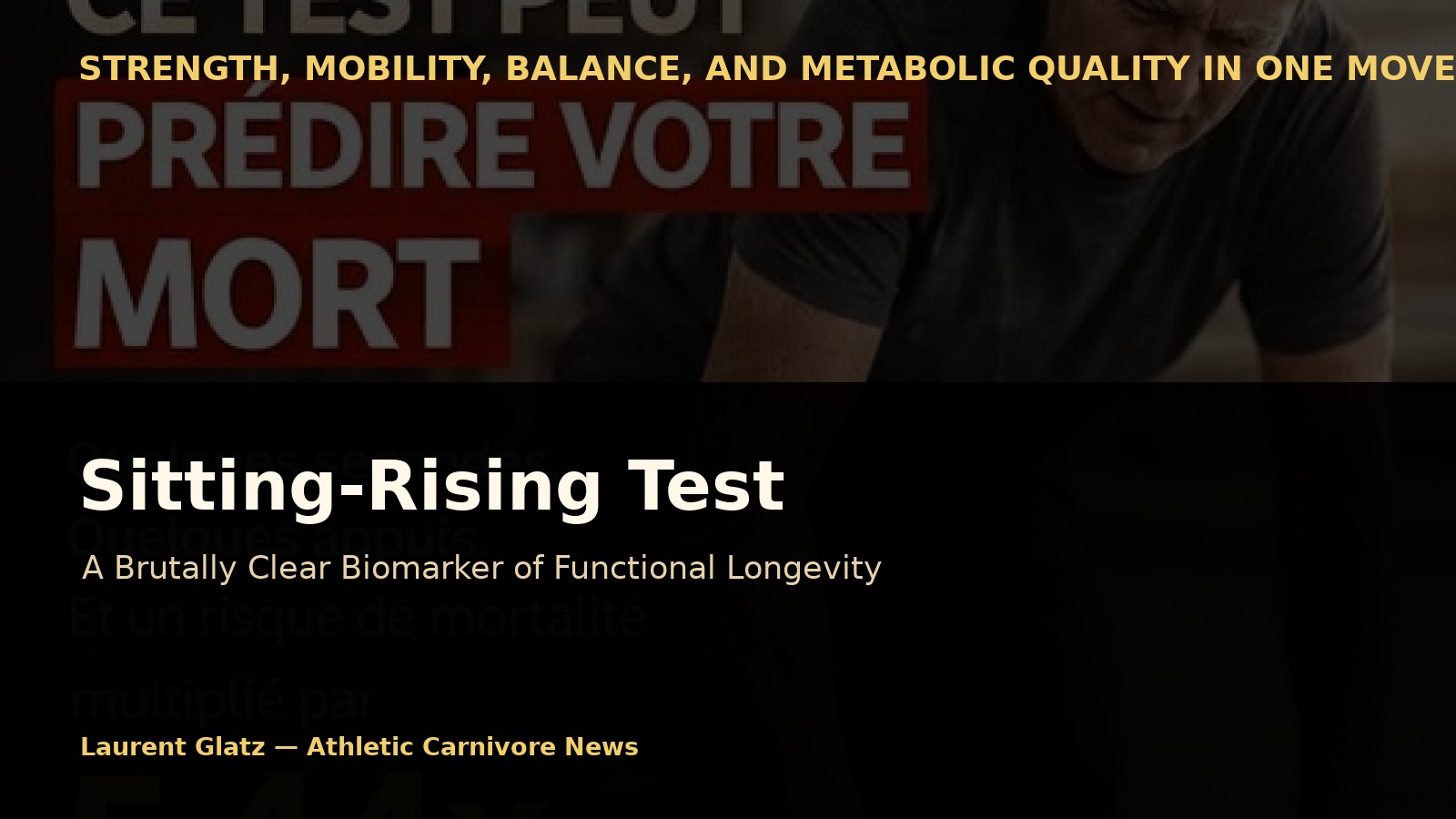 The Sitting-Rising Test: A Brutally Clear Biomarker of Functional Longevity