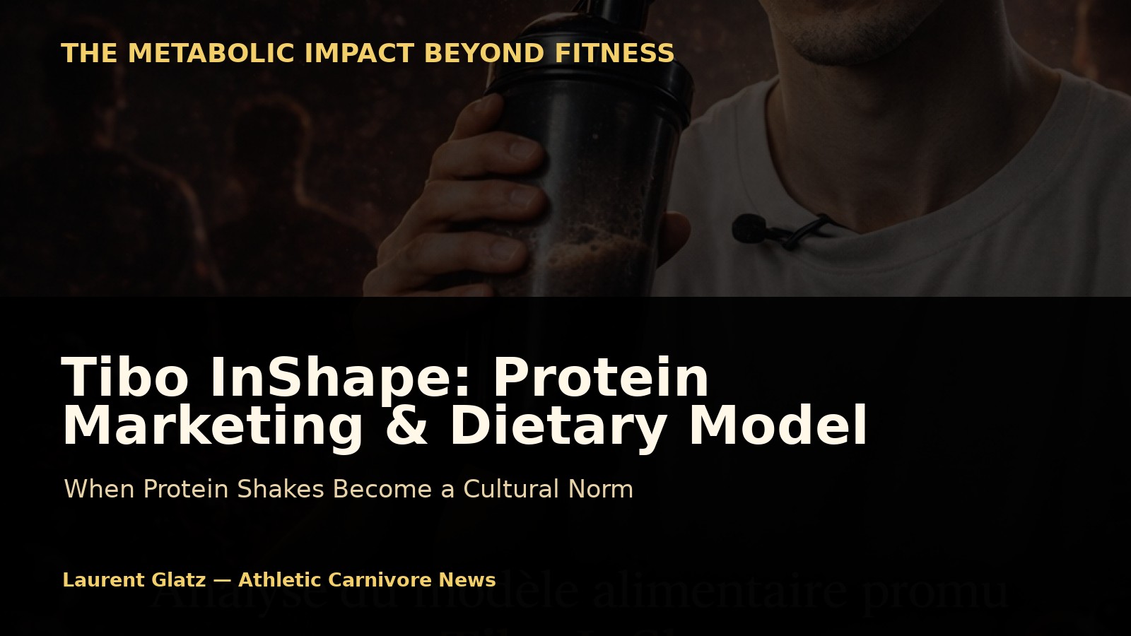 Tibo InShape: Protein Marketing, Dietary Model, and Influence on a Generation