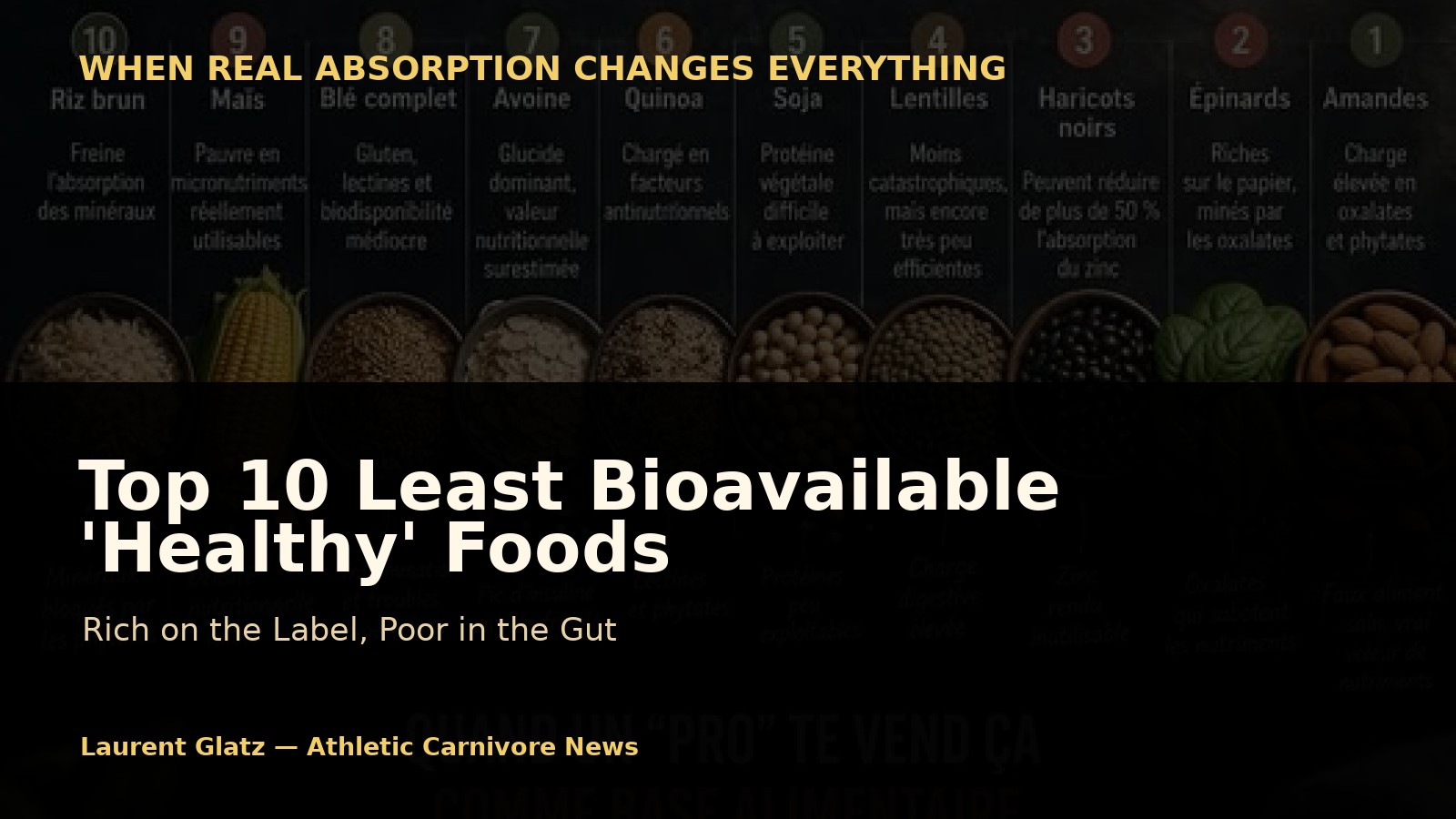 Top 10 Least Bioavailable 'Healthy' Foods You’re Still Told to Eat
