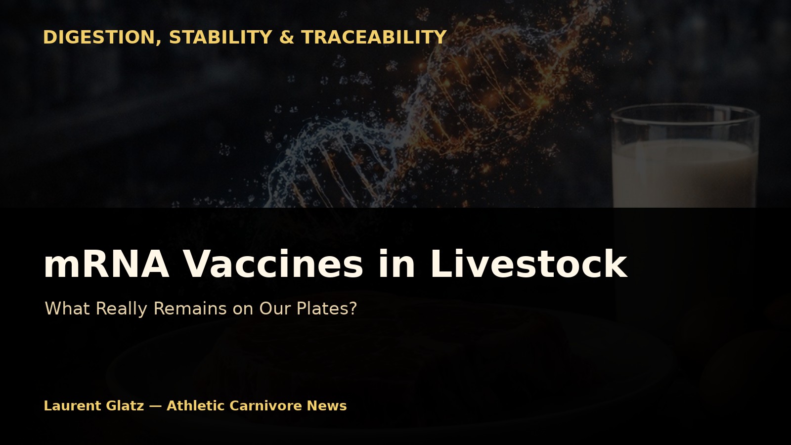mRNA Vaccines in Livestock: What Really Remains on Our Plates?