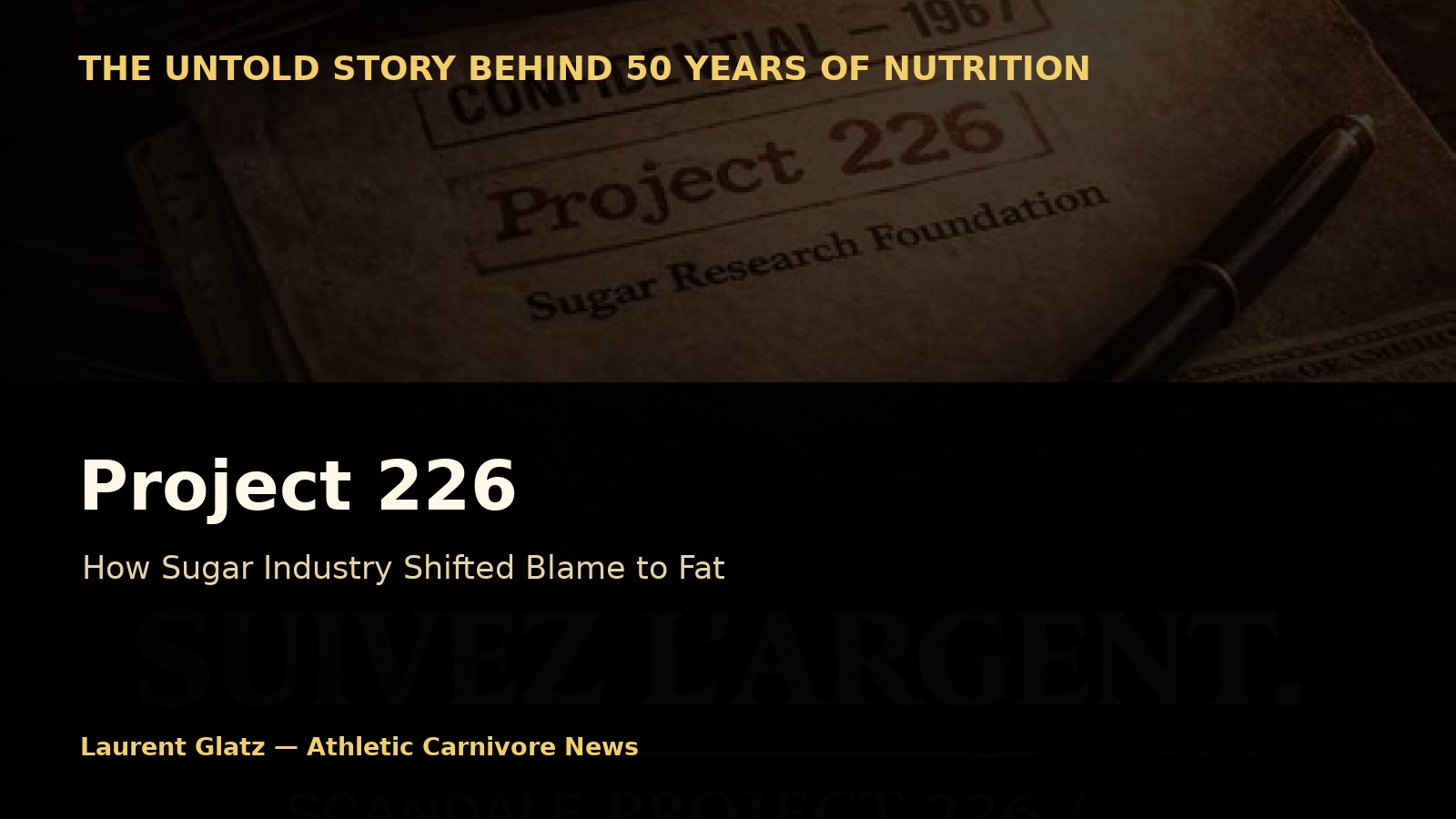 Project 226: The Case That Shifted Blame from Sugar to Fat