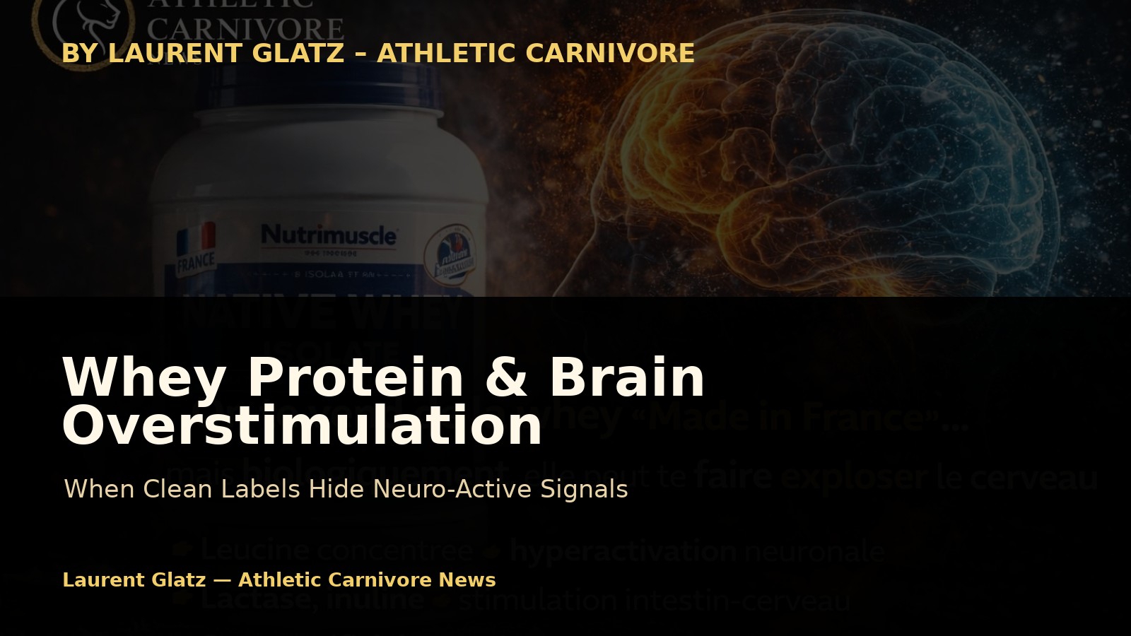 Whey Protein “Made in France” Can Overstimulate Your Brain Biologically
