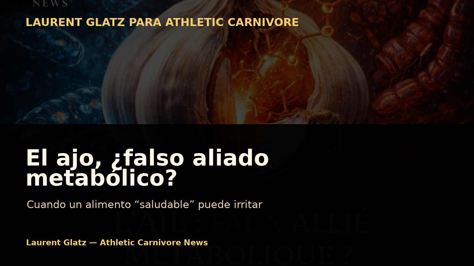 El ajo, ¿falso aliado metabólico? Cuando un alimento “saludable” puede irritar