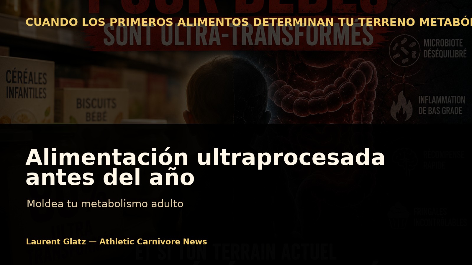 Cómo la alimentación ultraprocesada antes del año moldea tu metabolismo adulto