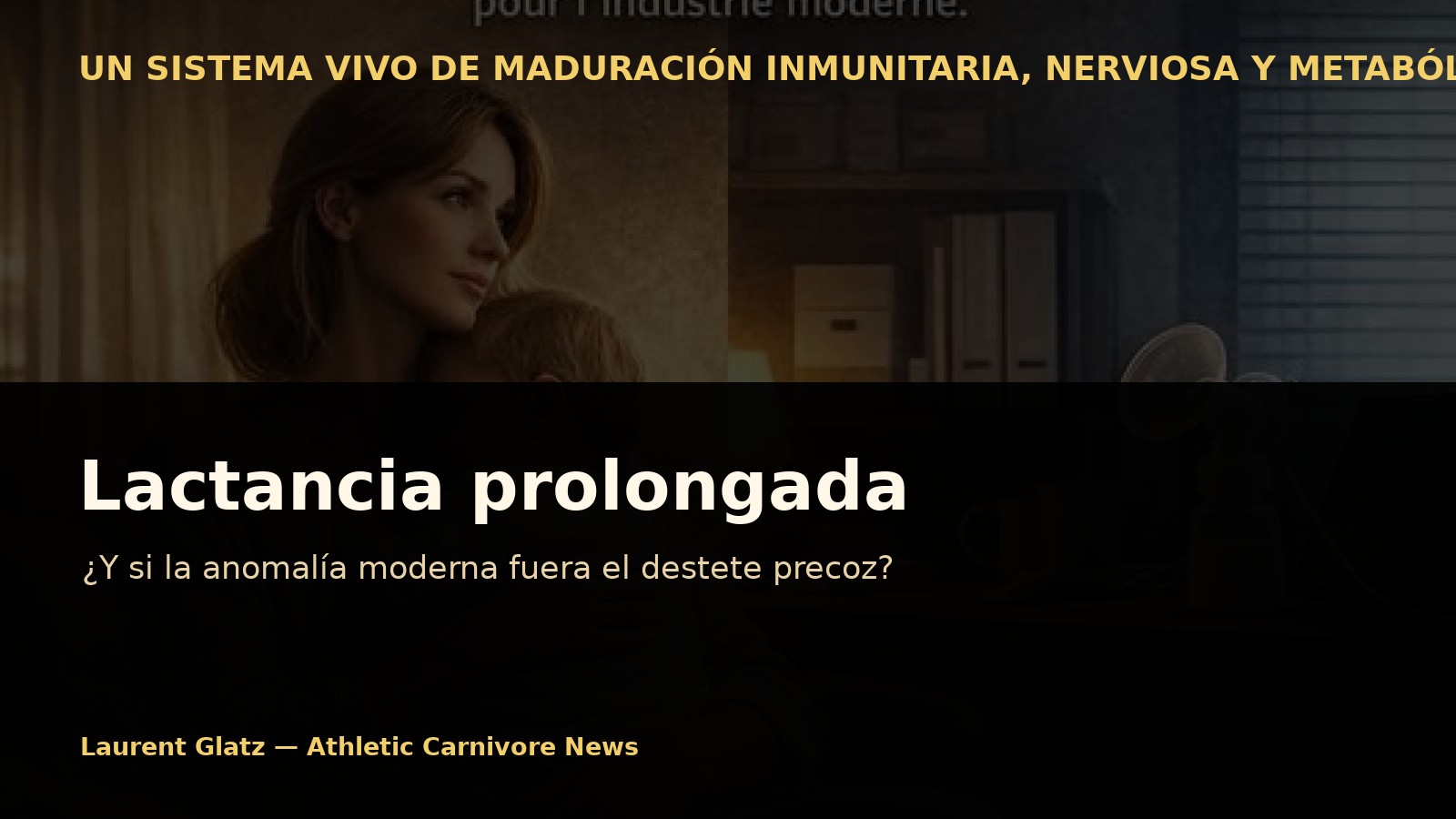 Lactancia prolongada: ¿y si la anomalía moderna fuera el destete precoz?
