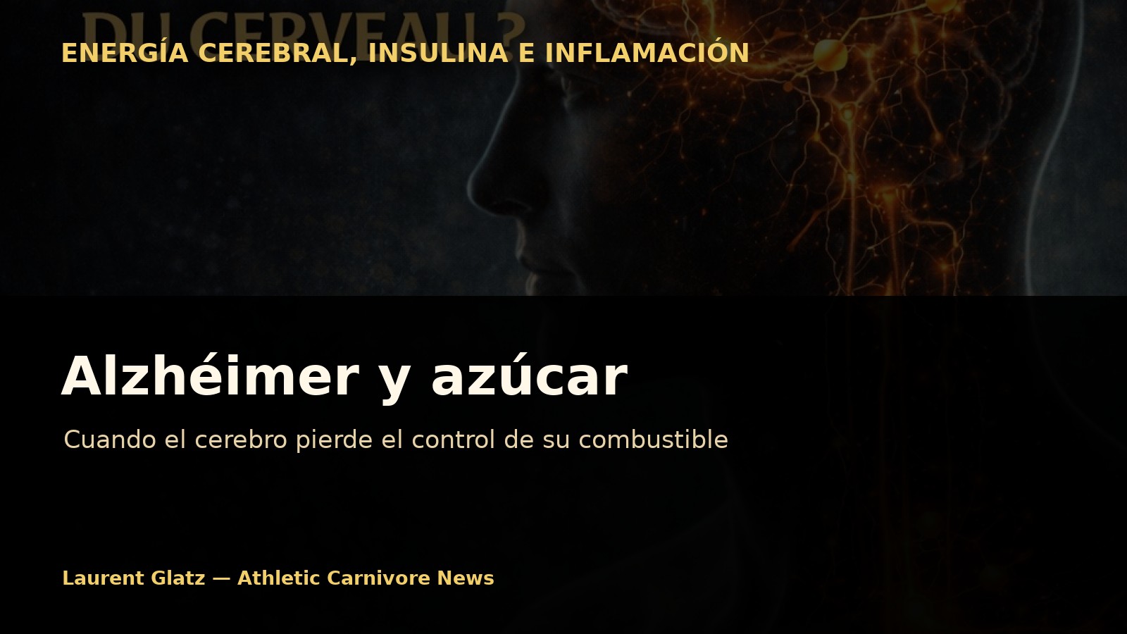 Alzhéimer y azúcar: cuando el cerebro pierde el control de su combustible
