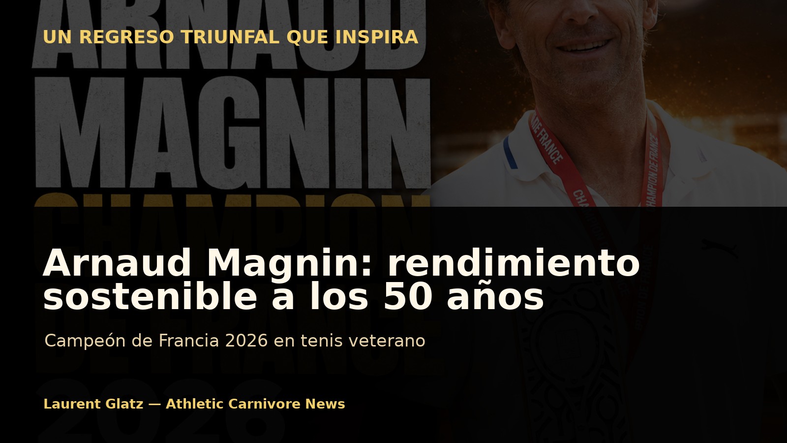 Arnaud Magnin: un regreso triunfal a los 50 años, ejemplo de rendimiento sostenible