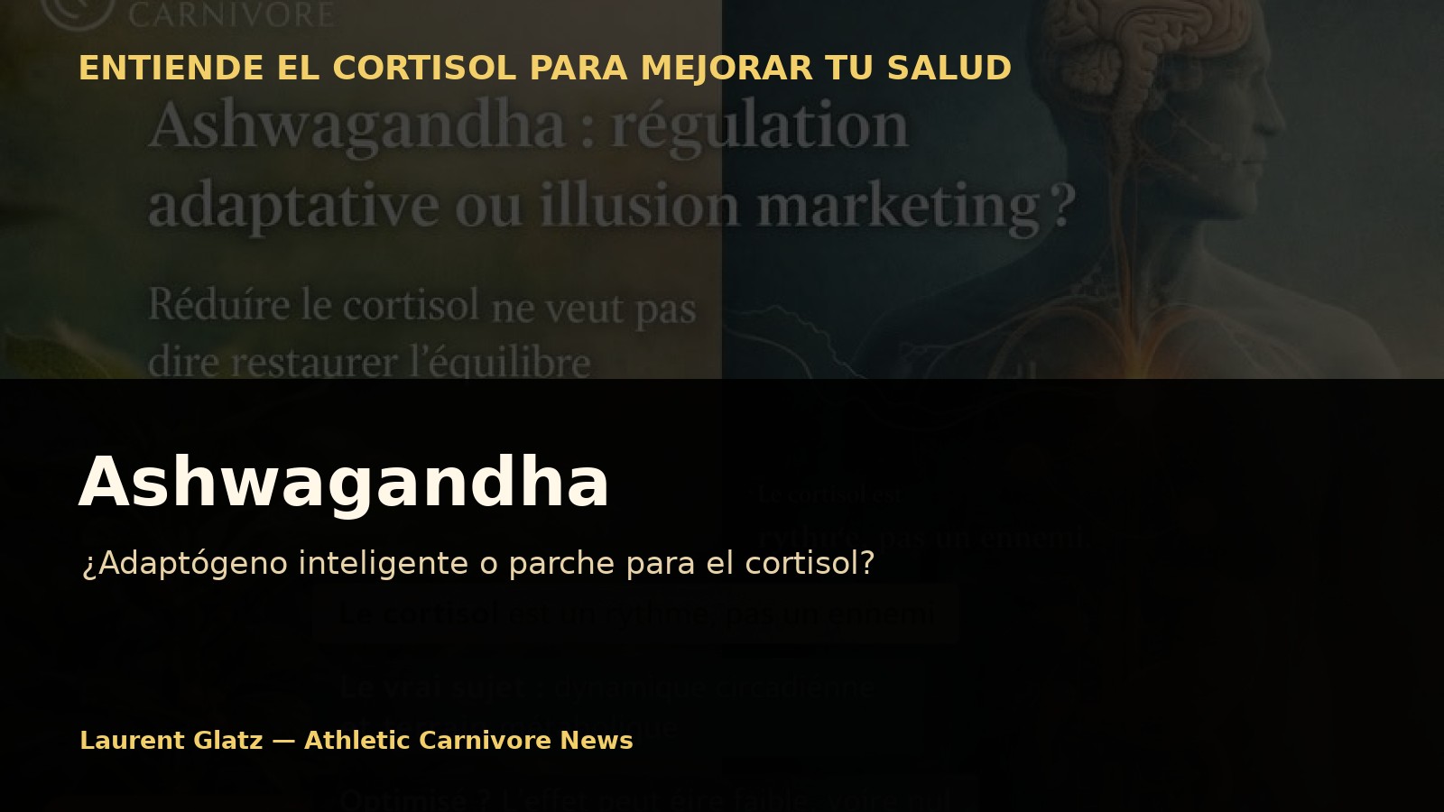 Ashwagandha: ¿adaptógeno inteligente o parche para un cortisol mal entendido?