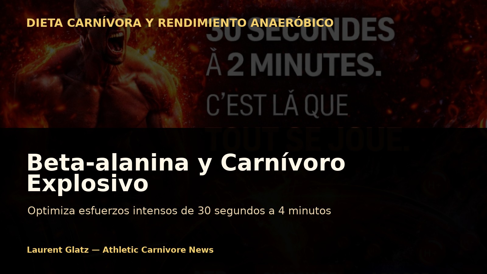 Beta-alanina: ¿el suplemento esencial para el carnívoro explosivo?