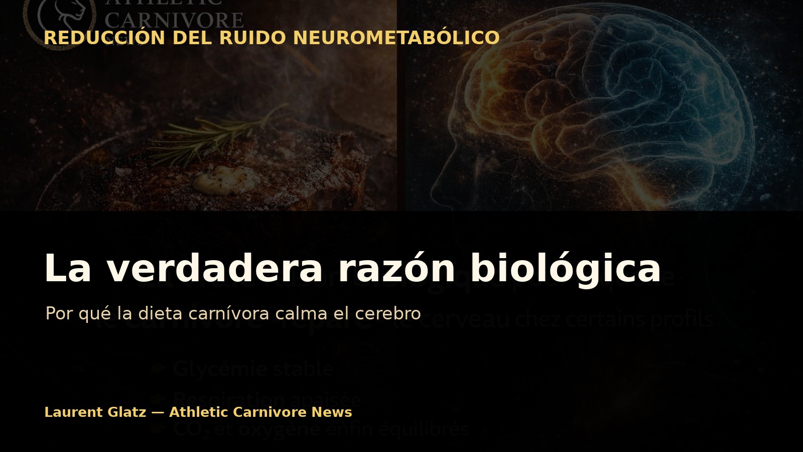 La verdadera razón biológica por la que la dieta carnívora “repara” el cerebro en ciertos perfiles