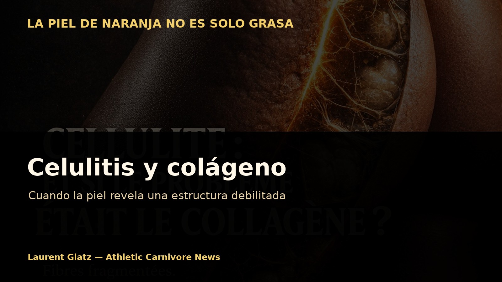 Celulitis y colágeno: cuando la piel revela una estructura debilitada