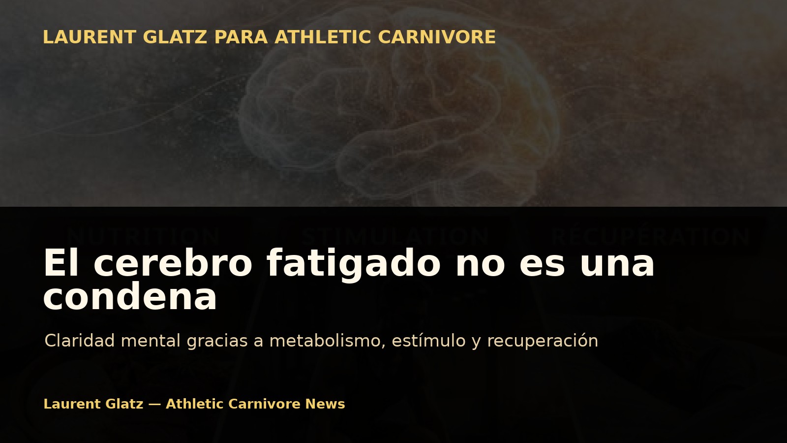 El cerebro fatigado no es una condena