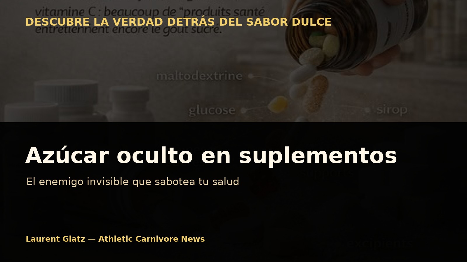 Suplementos alimenticios: el azúcar oculto que sabotea la promesa de salud