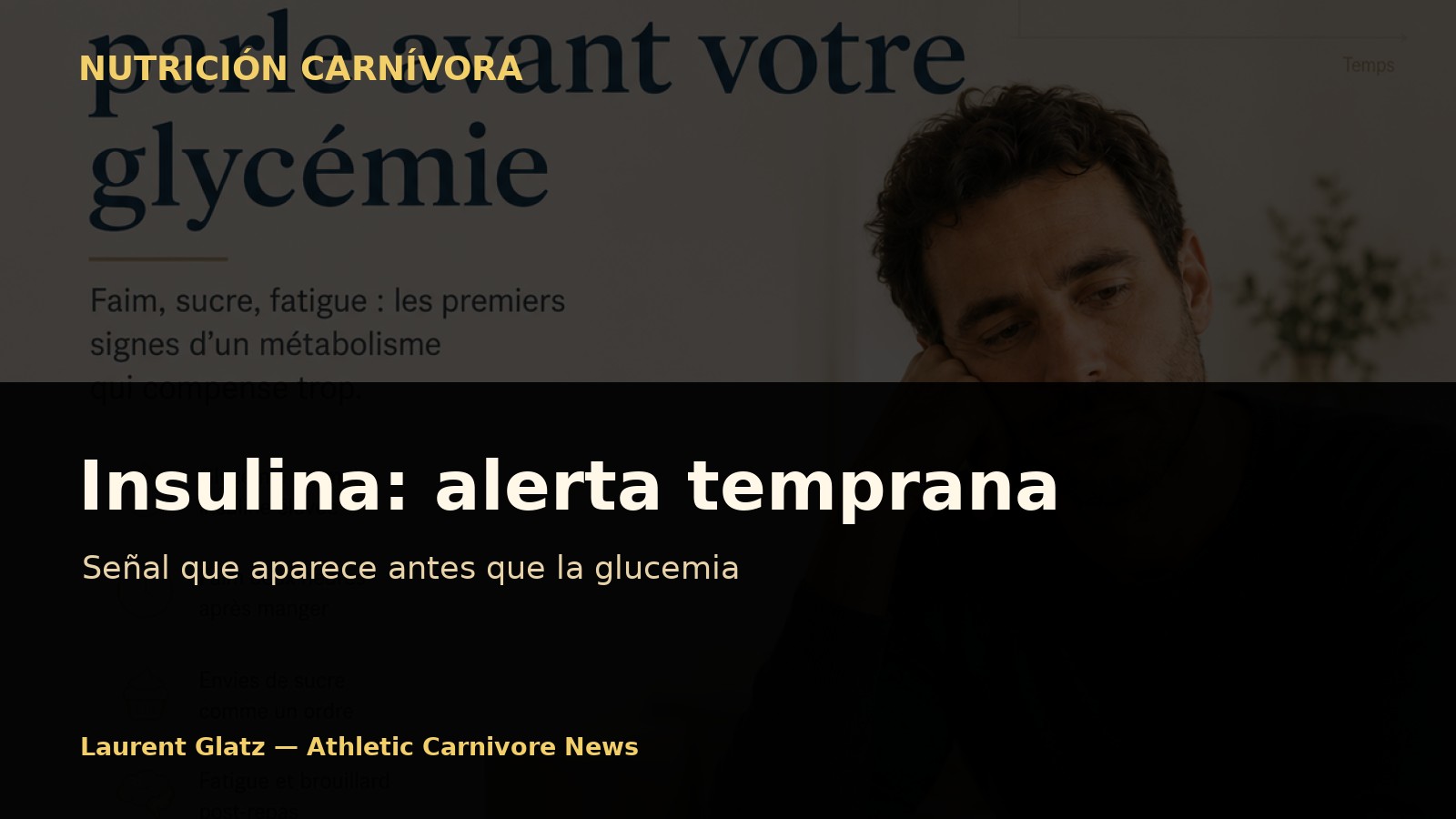 Insulina: la señal de alerta que aparece antes que la glucemia