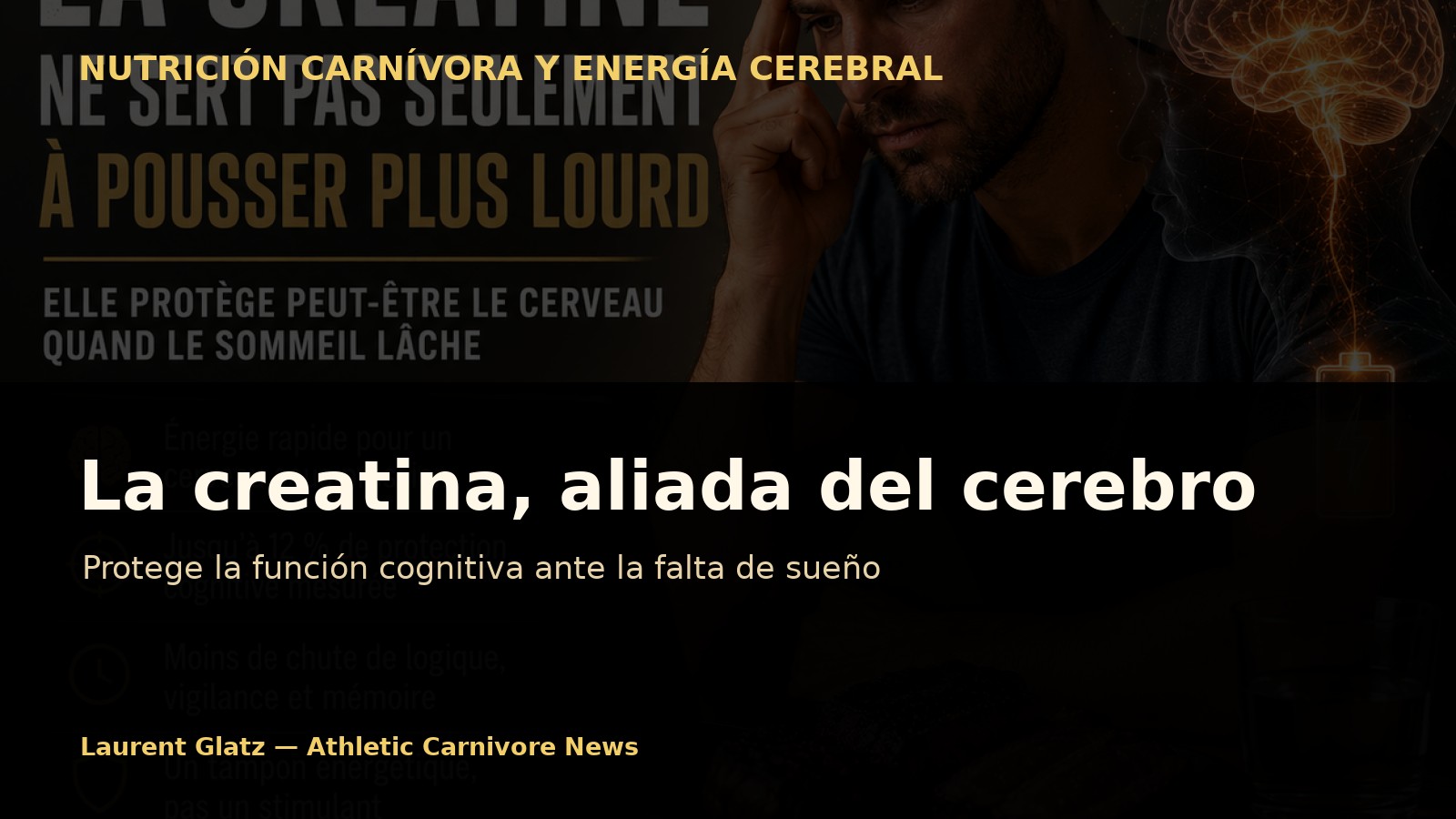 La creatina, aliada del cerebro ante la falta de sueño