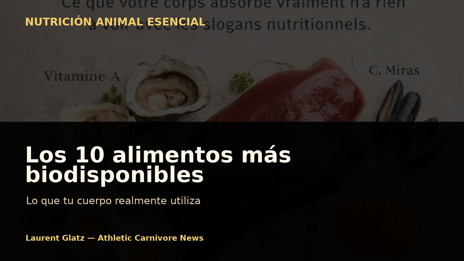 Los 10 alimentos más biodisponibles del mundo: lo que el cuerpo realmente utiliza
