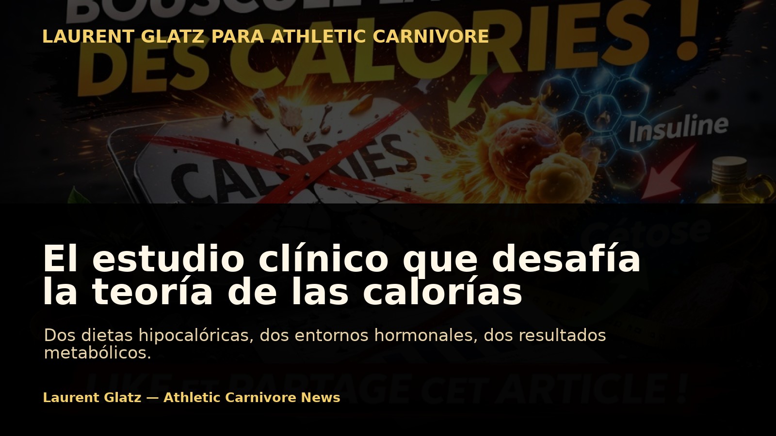El estudio clínico que cuestiona la teoría de las calorías