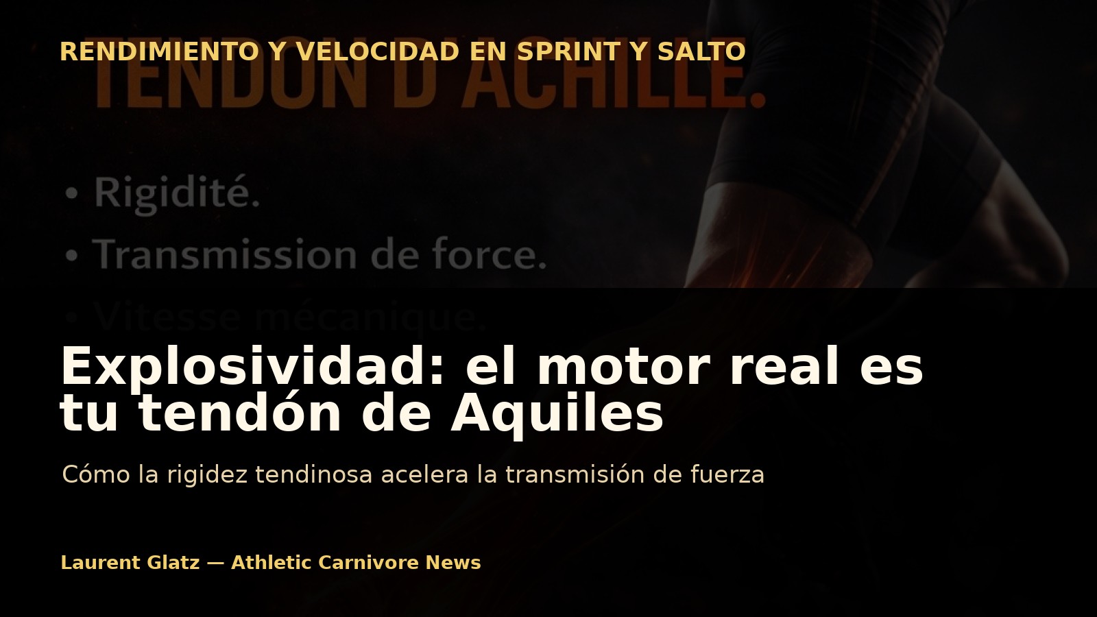 Explosividad: el verdadero motor es tu tendón de Aquiles