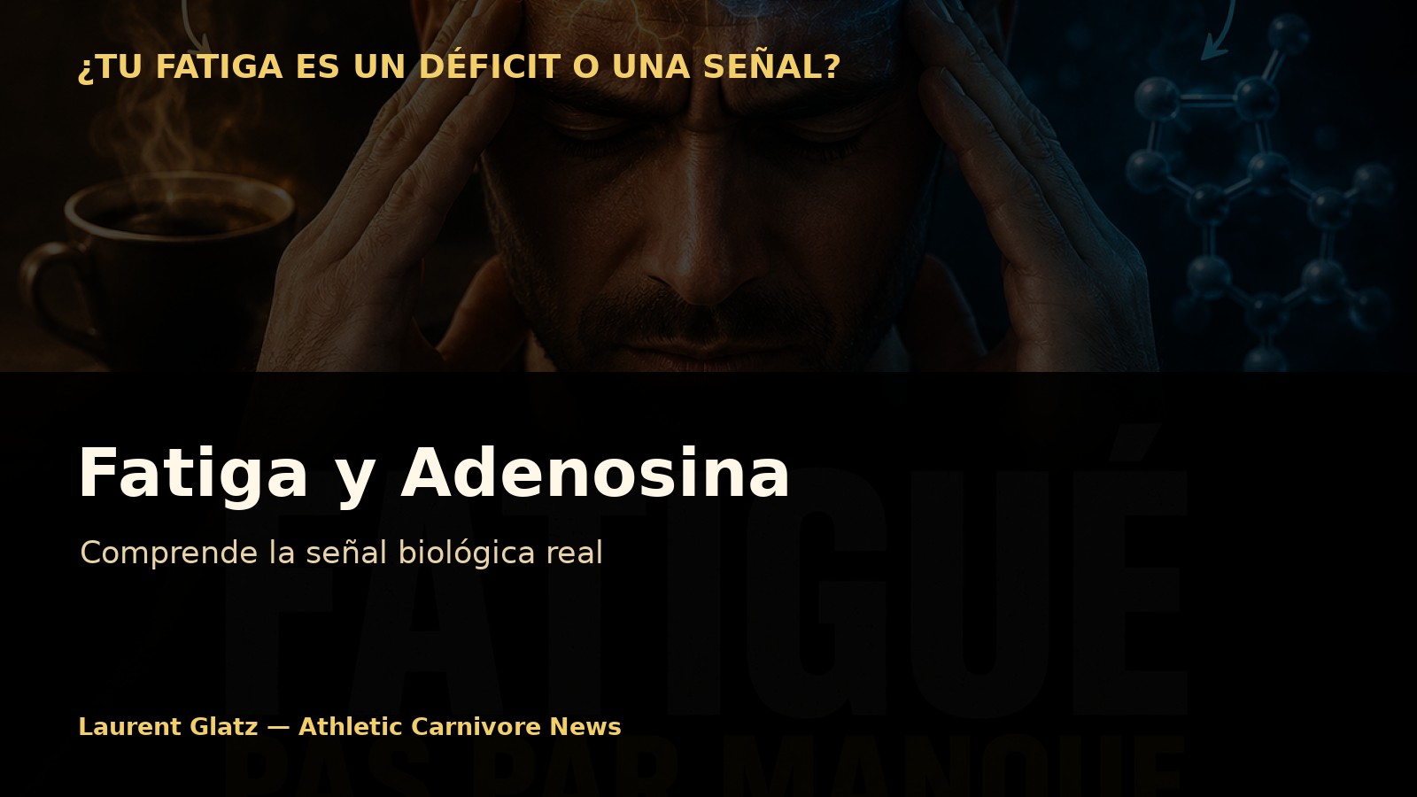 Fatiga y adenosina: comprende lo que tu cuerpo realmente acumula
