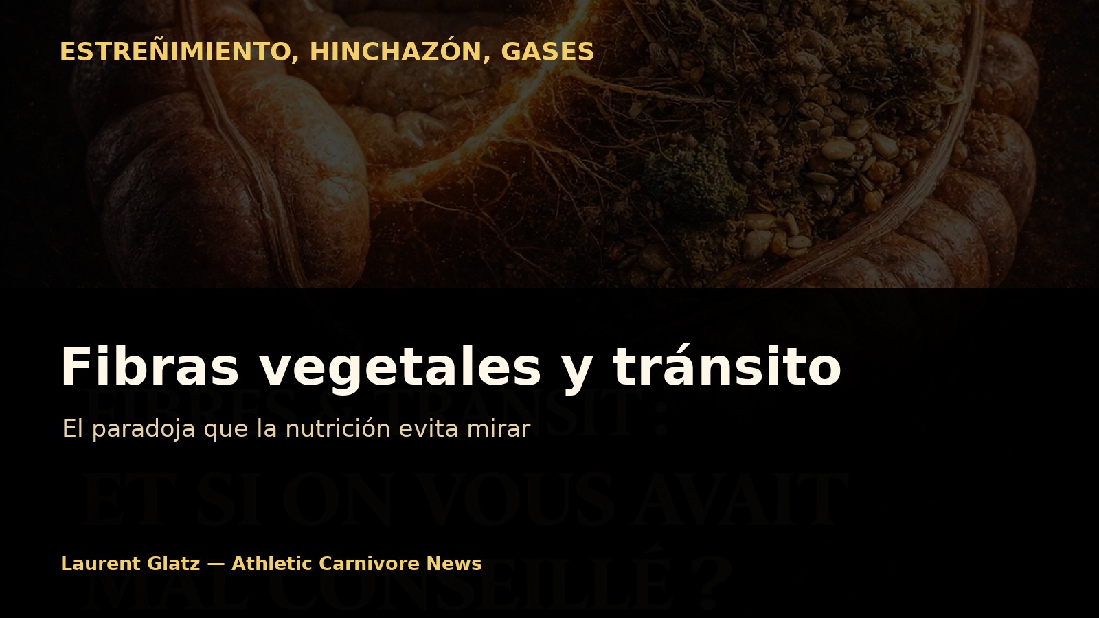 Fibras vegetales y tránsito: el paradoja que la nutrición evita mirar