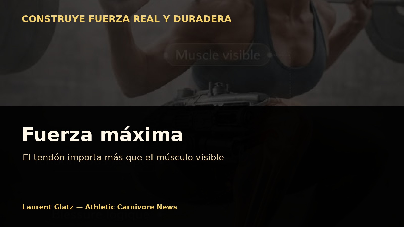 Fuerza máxima: el tendón importa más que el músculo visible