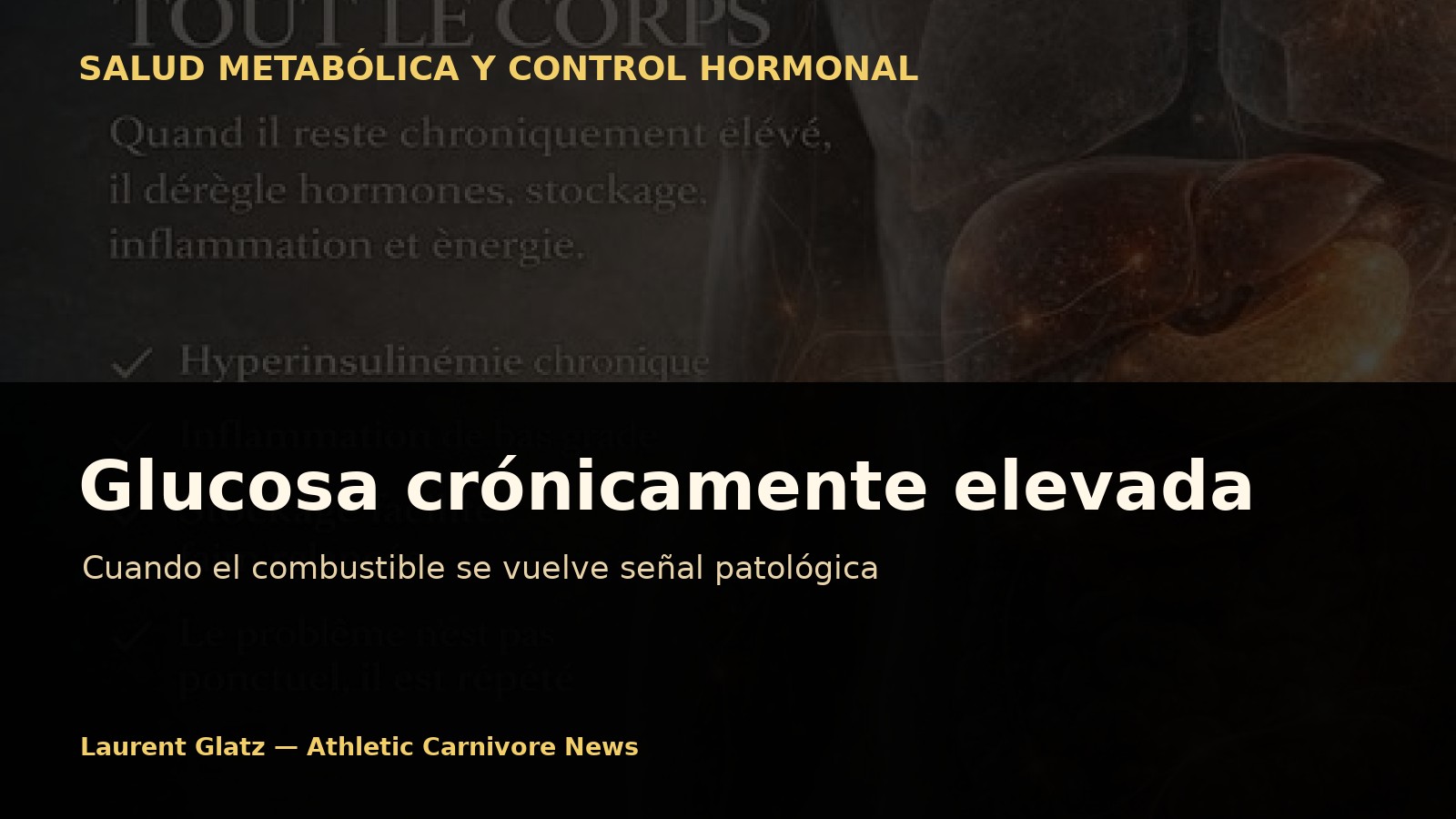 Glucosa crónicamente elevado: cuando el combustible se vuelve señal patológica