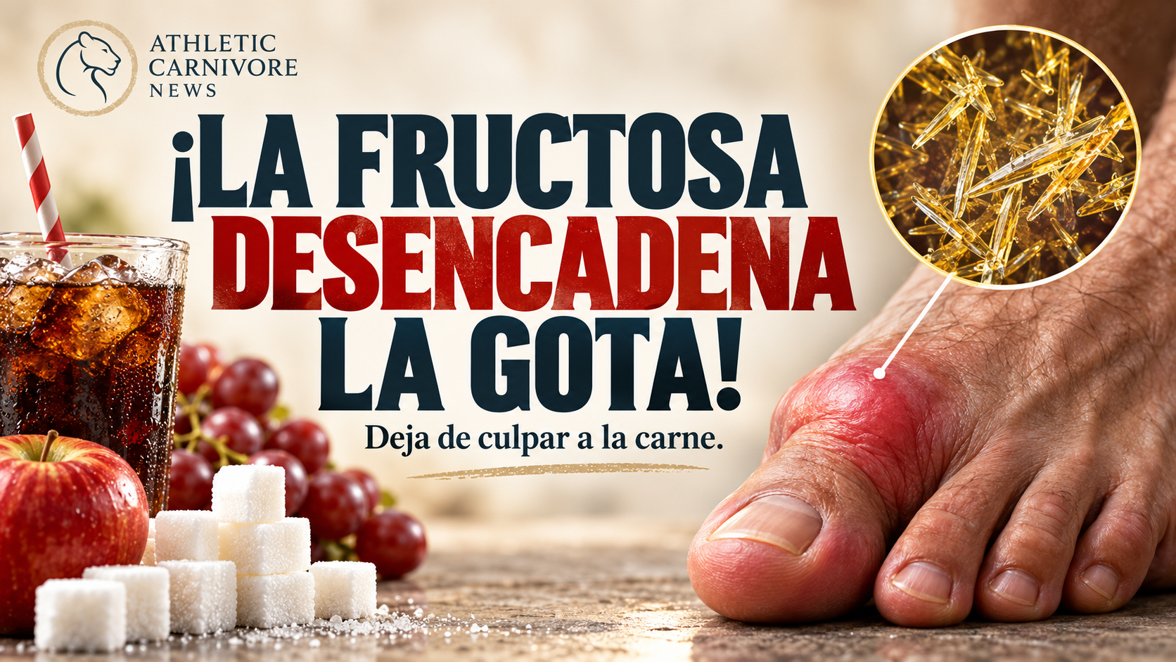 Gota, fructosa y ácido úrico: desentrañando las verdaderas causas metabólicas