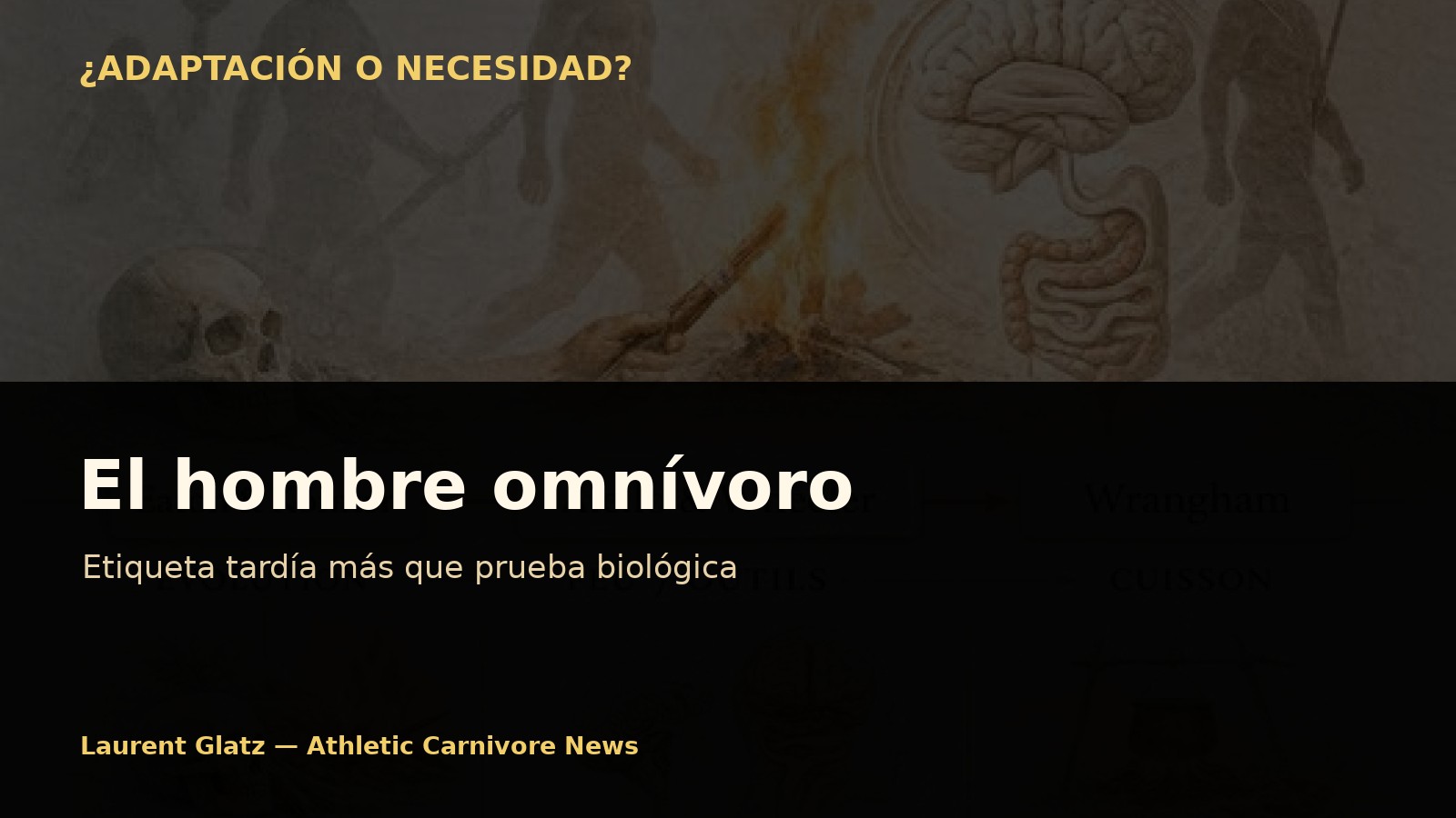 El hombre omnívoro: una etiqueta tardía más que una prueba biológica