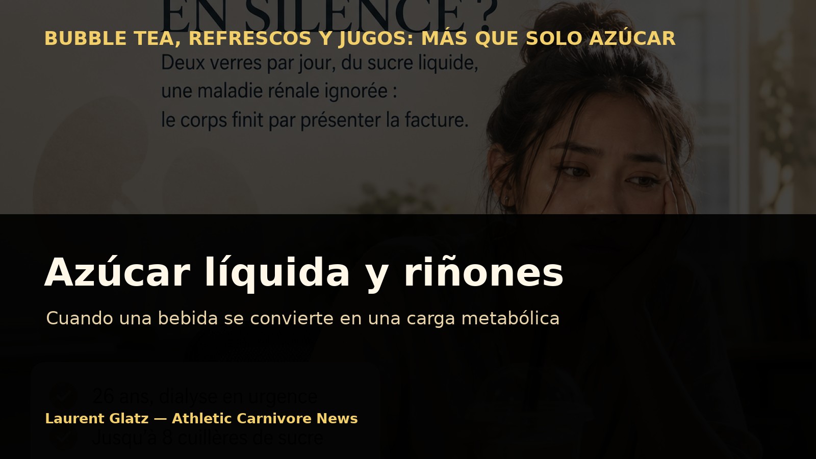 Azúcar líquida y riñones: cuando una bebida se convierte en una carga metabólica