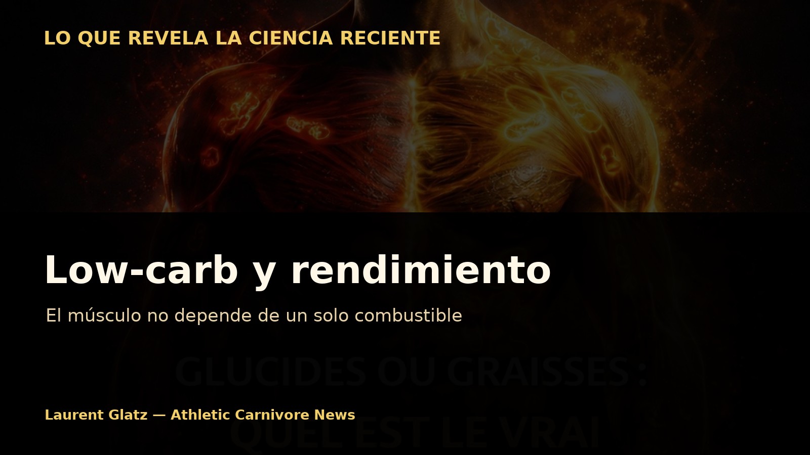 Low-carb y rendimiento: lo que realmente revela la ciencia reciente