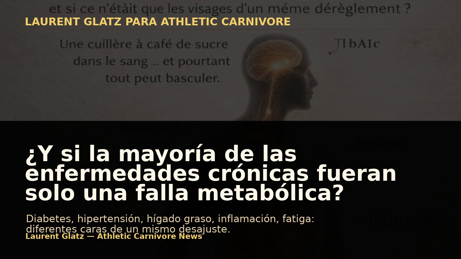 ¿Y si la mayoría de las enfermedades crónicas fueran solo la consecuencia de una falla metabólica única?