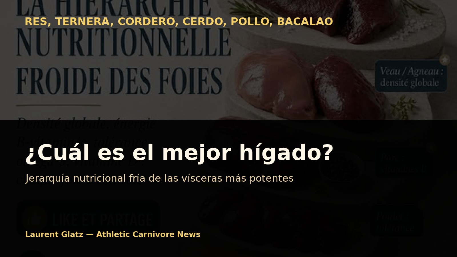 ¿Cuál es el mejor hígado? La jerarquía nutricional fría de las vísceras más potentes