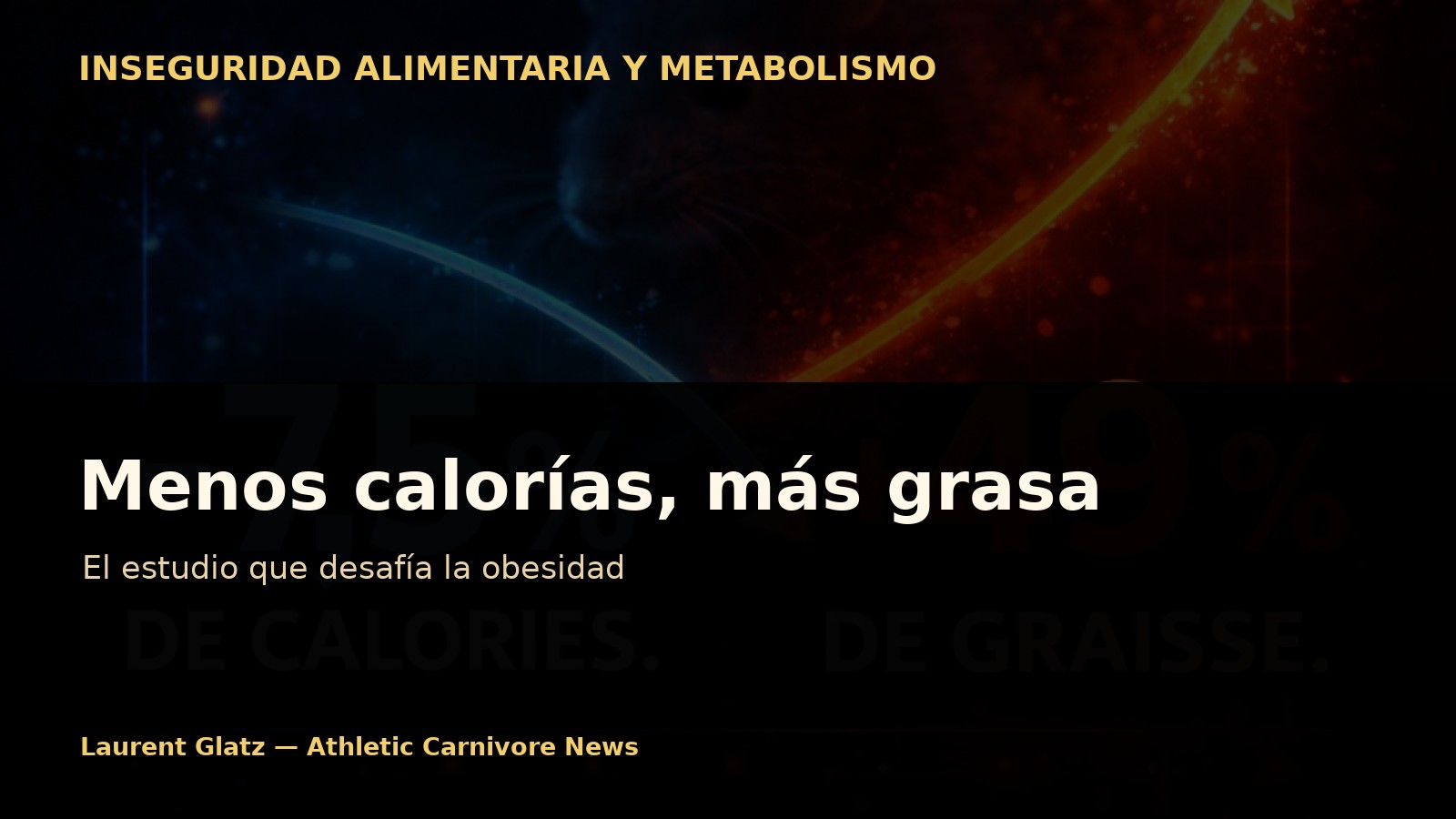 Menos calorías, más grasa: el estudio que desafía la obesidad