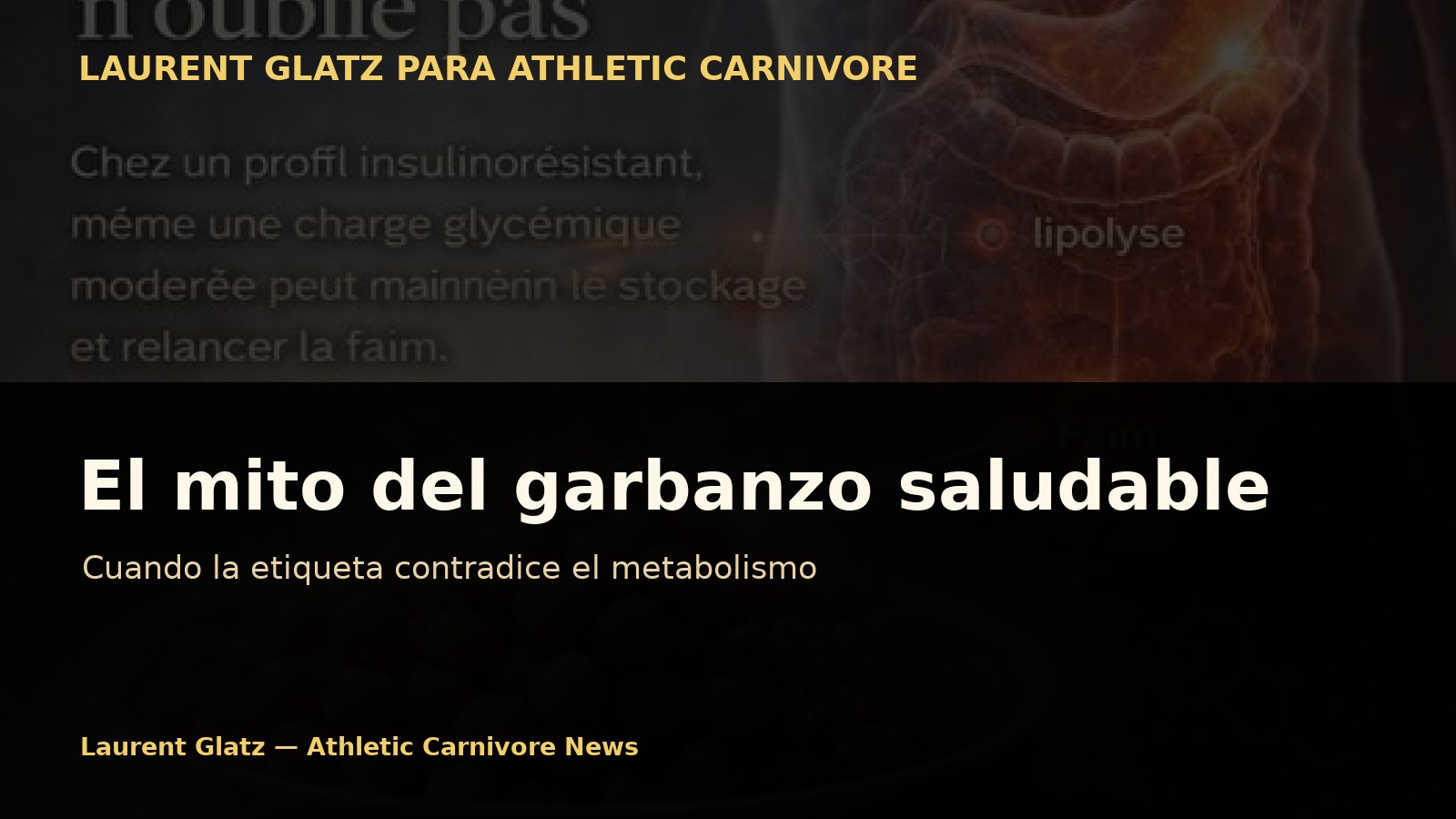 El mito del garbanzo saludable: cuando la etiqueta contradice el metabolismo
