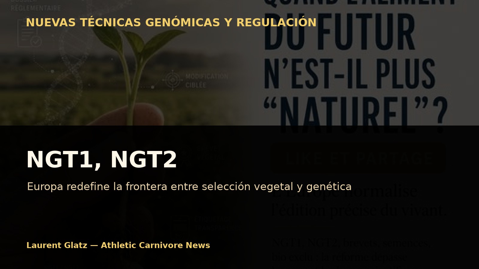 NGT1, NGT2: Europa redefine la frontera entre selección vegetal y ingeniería genética