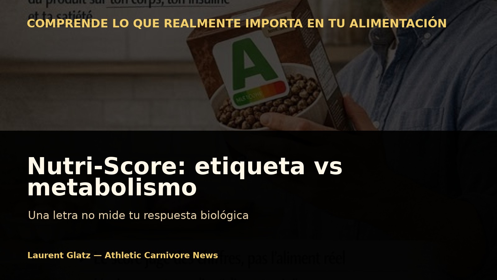 Nutri-Score: el algoritmo que califica la etiqueta, no tu metabolismo