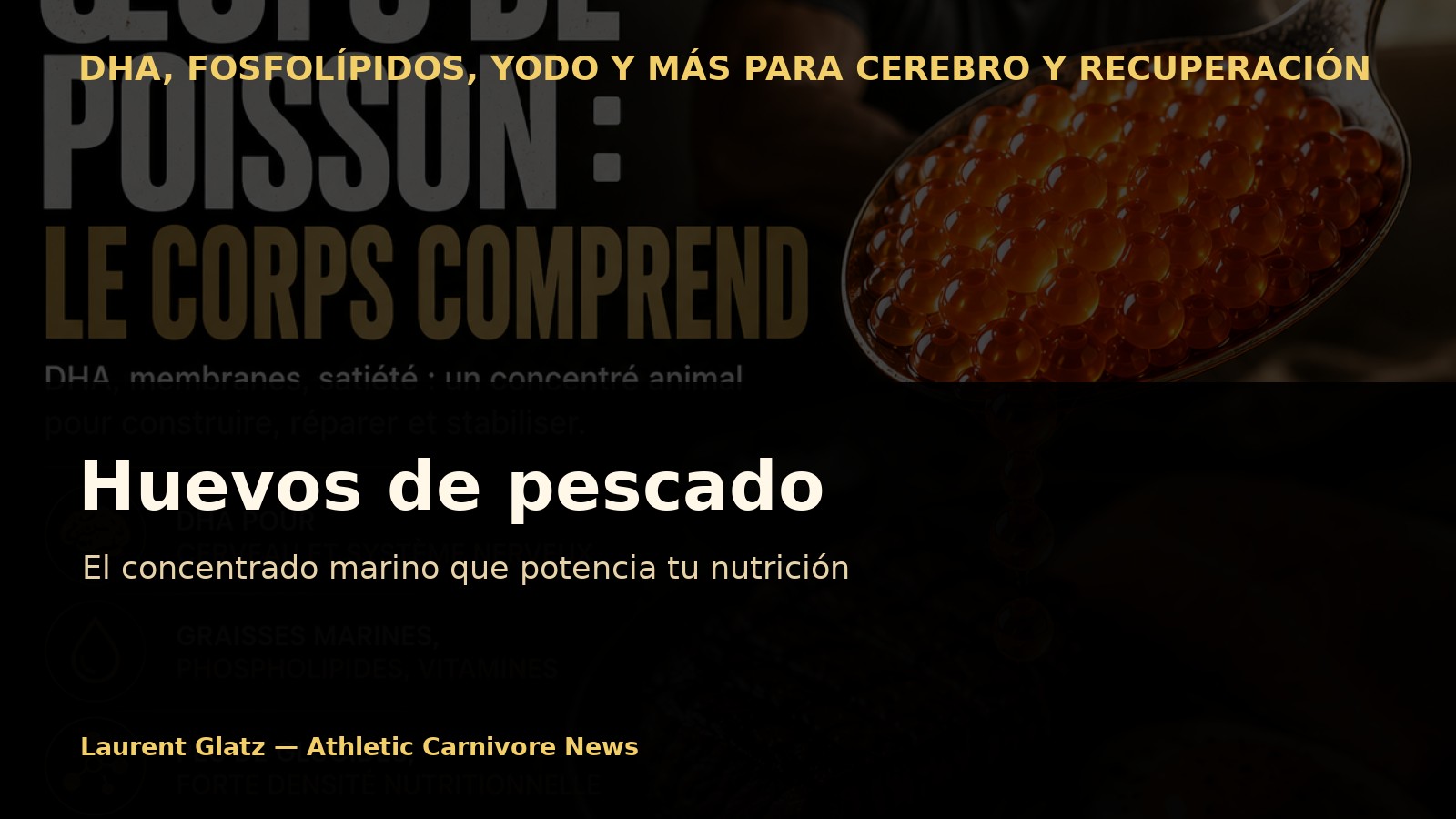 Huevos de pescado: el concentrado marino que la nutrición moderna subestima