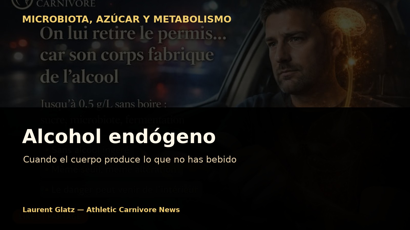 Alcohol endógeno: cuando el cuerpo produce lo que no has bebido