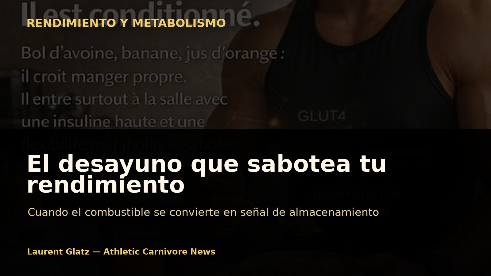 El desayuno rico en carbohidratos que sabotea tu rendimiento