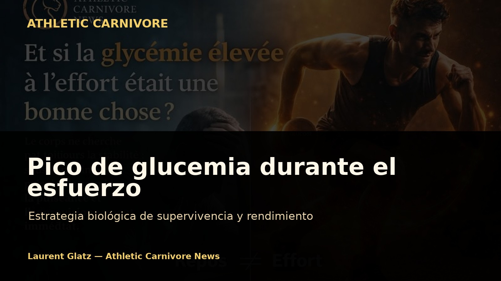 El pico de glucemia durante el esfuerzo: estrategia biológica de supervivencia y rendimiento