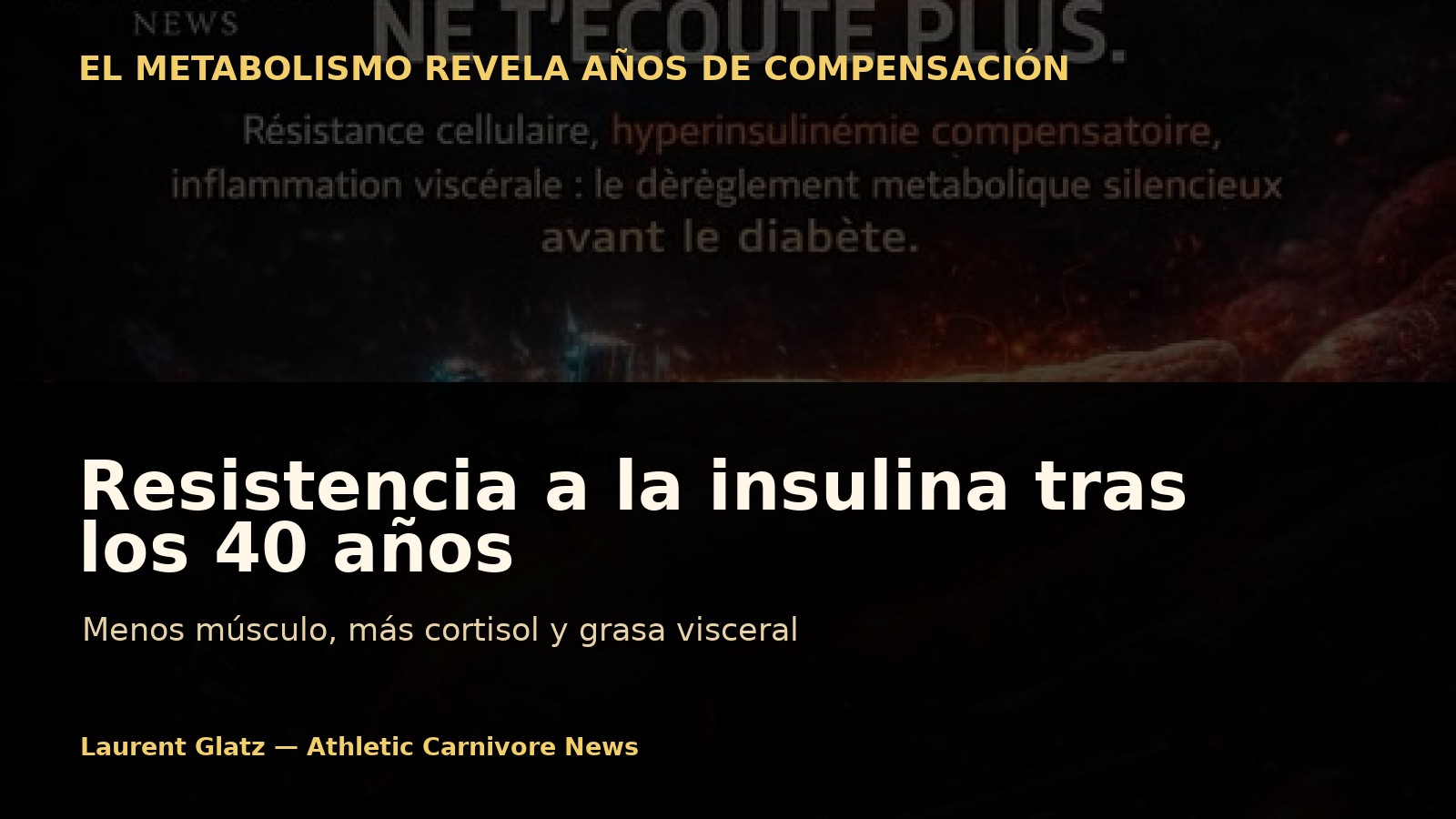 Por qué la resistencia a la insulina se dispara después de los 40 años